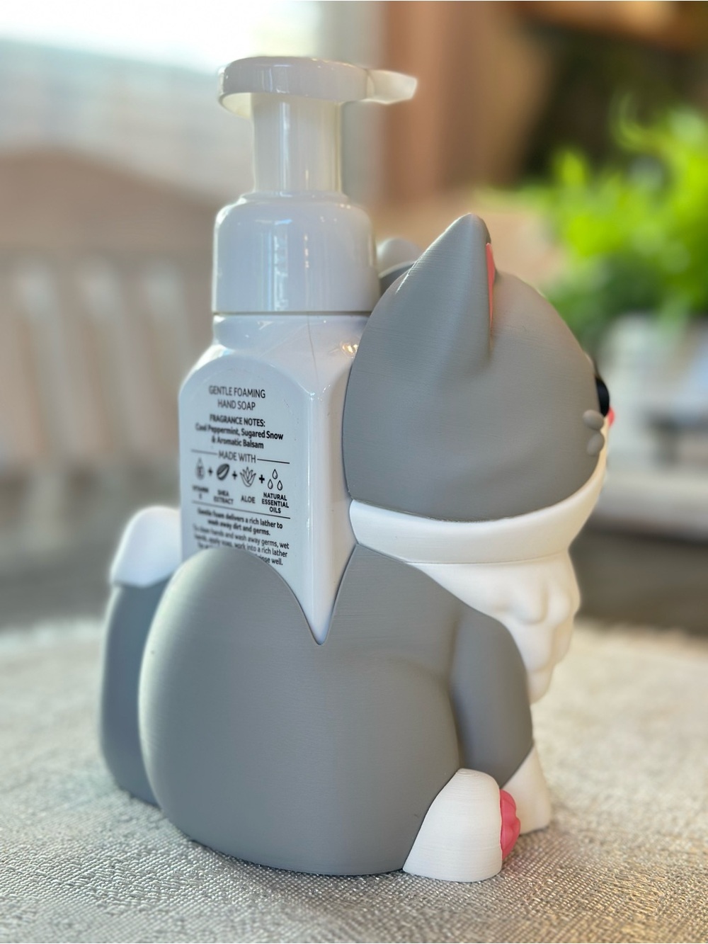 Cat Kitten Soap Holder for Bath & Body Works Foaming Bottles - Picture 3 of 7